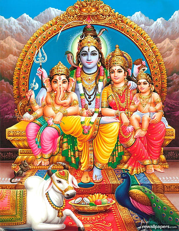 God Vinayagar, lord shiva family HD phone wallpaper