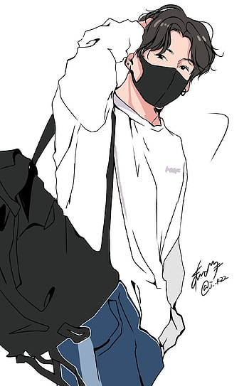 Bts Cartoon Drawing Jungkook, bts v chibi HD phone wallpaper