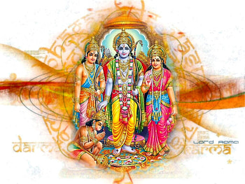 Ram Sita Laxman Hanuman, ram god HD wallpaper