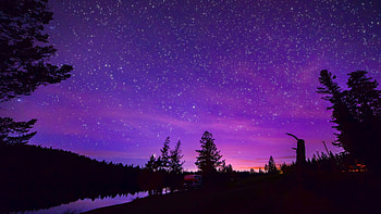 Purple Aesthetic Laptop, dark purple aesthetic landscape HD wallpaper
