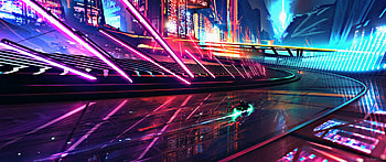 3440X1440 Neon, neon tech HD wallpaper