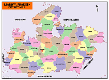 Madhya Pradesh Map In Pdf HD wallpaper