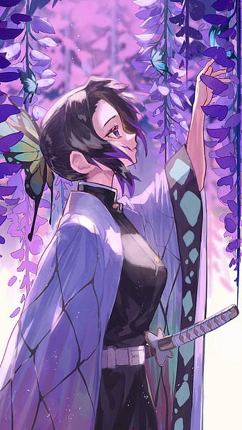 327616 Shinobu Kocho, Kimetsu no Yaiba, , Backgrounds, and, shinobu kocho aesthetic HD phone wallpaper