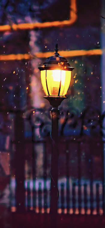 1125x2436 Street Light Fence XS, 10, X , Backgrounds, and, streetlight HD phone wallpaper