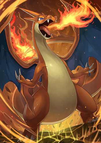 Mega charizard by Tessy, dynamax charizard HD phone wallpaper