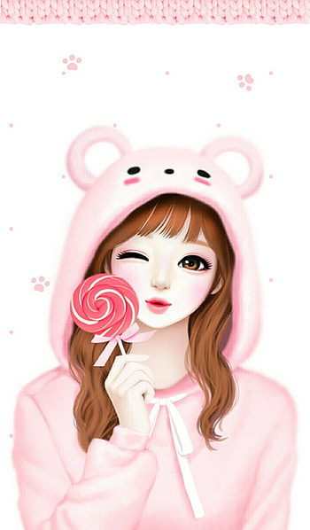 art, art girl, background, beautiful, beautiful girl, beauty, cartoon, cute art, drawing, Enakei, face, fashion, girl, illustration, illustration girl, , pink, sweet girl, we heart it, lovely girl, beautiful art, pastel, lovely girls HD phone wallpaper