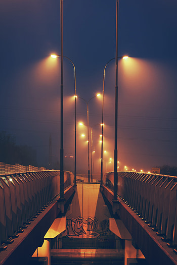 Streetlights by night · Stock HD phone wallpaper