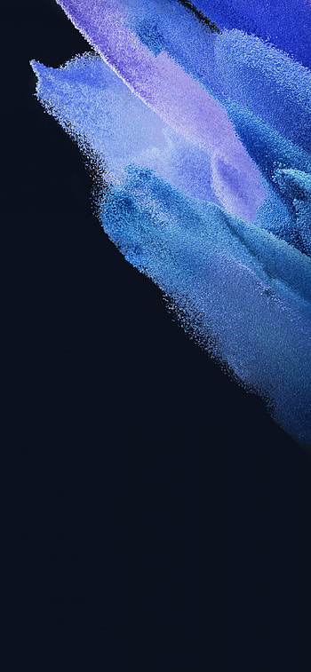Samsung Galaxy S21 , Stock, AMOLED, Particles, Blue, Black background, Abstract, samsung mobile HD phone wallpaper