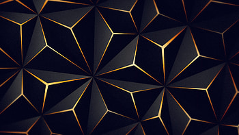 Triangle Solid Black Gold Triangle Solid Black Gold, dark gold HD wallpaper