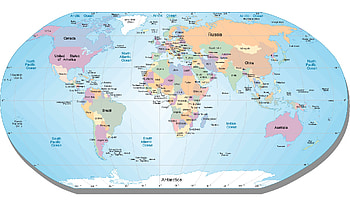 World Map 3d, world maps with countries HD wallpaper