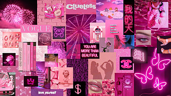 Pink Aesthetic Backgrounds Laptop [1920x1080] for your , Mobile & Tablet, pink collage neon HD wallpaper