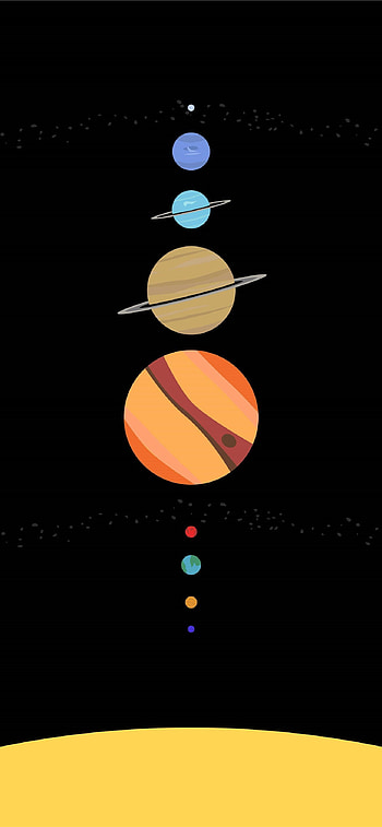 Solar System Minimalist Space , minimal solar system ipad HD phone wallpaper