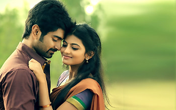 Couple Tamil Hero Heroine Love, south actress couple HD wallpaper