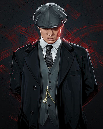 Thomas Shelby, peaky blinders cartoon HD phone wallpaper