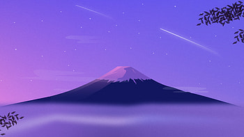 3840x2160 Mount Fuji Minimal , Backgrounds, and, mount fuji purple HD wallpaper