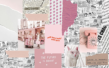 Pink Aesthetic Collage Backgrounds Laptop :, cute collage HD wallpaper
