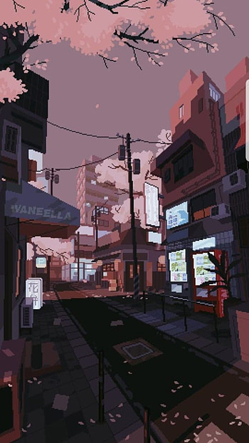 Aesthetic Pixel Art, mobile pixel art HD phone wallpaper