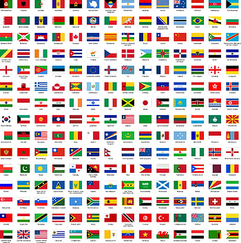 world flags with name HD phone wallpaper