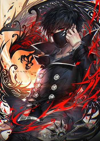Demon Anime Boy, red devil boy HD phone wallpaper