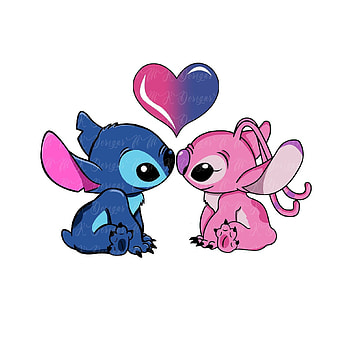 Stitch Love, valentine lilo and stitch HD phone wallpaper