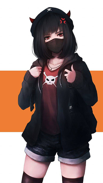 Bad Anime, anime attitude girl HD phone wallpaper