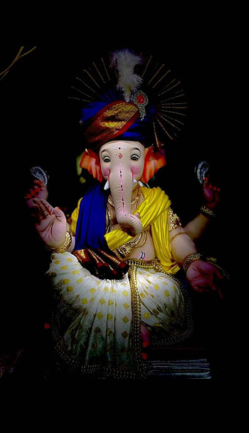 Ganpati Bappa by LalitSonawane14, ganpati bappa morya HD phone wallpaper