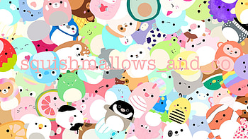 Squishmallow Chaotic Jumbled Squishmallow Screensaver HD wallpaper