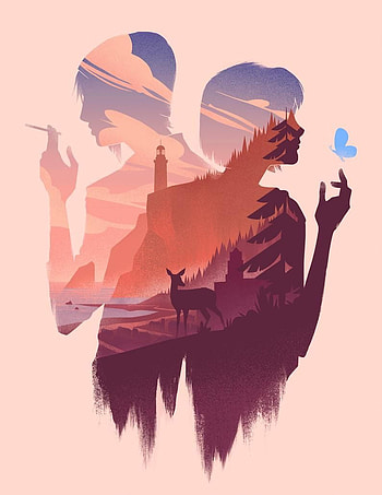 Life is Strange art print Arcadia Bay poster Chloe Max, life is strange remastered HD phone wallpaper