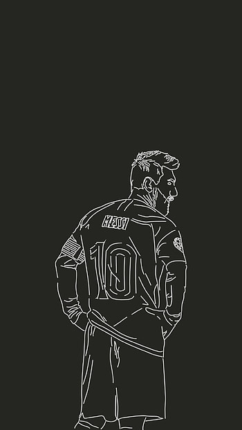 Lionel Messi, messi drawing HD phone wallpaper