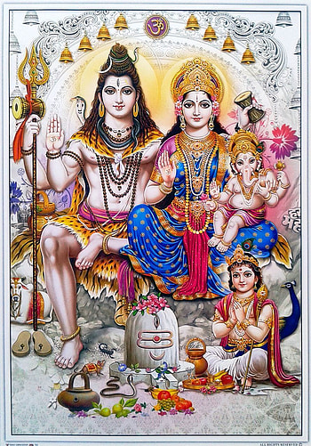 Hindu Cosmos :, lord shiva family mobile HD phone wallpaper