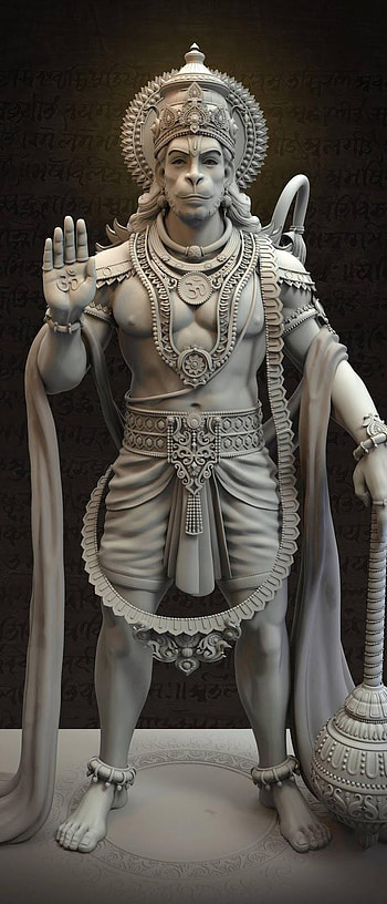 Lord hanuman statue 3d Mobile, jai hanuman mobile HD phone wallpaper