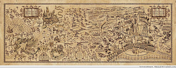 High resolution Wizarding World of Harry Potter map HD wallpaper