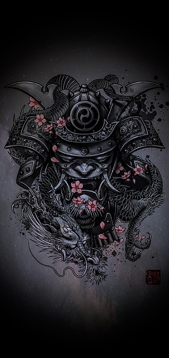 Oni Samurai Dragon : r/Note10, samurai oni HD phone wallpaper