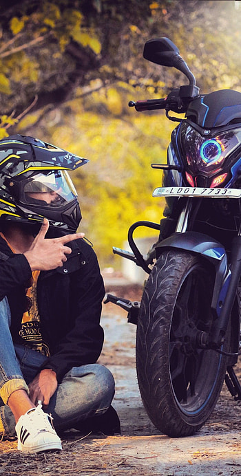 Pulsar Ns 200, biker boy HD phone wallpaper