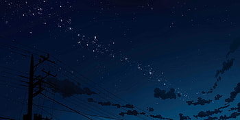 Night Sky Anime, anime night sky pc HD wallpaper