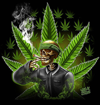 22 Cool pins ideas, weed skull HD phone wallpaper
