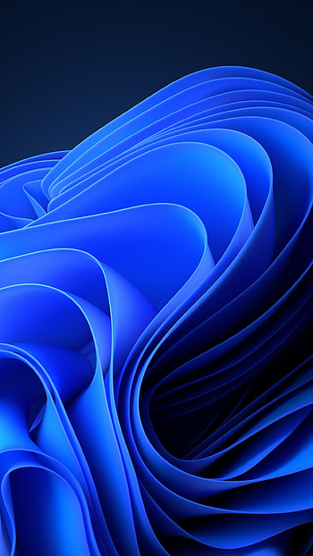 Windows 11 , Dark Mode, Blue, Stock, Official, Abstract, dark colorful art pattern HD phone wallpaper