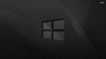 Black Windows 10, windows 10 dark HD wallpaper