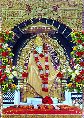 a very much popular temple in india shiradi sai baba., sai baba HD phone wallpaper