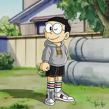 alone nobita HD phone wallpaper