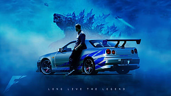 godzilla … in 2020, paul walker skyline r34 HD wallpaper