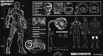 Schematics, iron man blueprint HD wallpaper