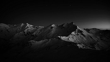 Dark Minimalist, minimalist mountain black and white HD wallpaper