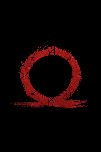 1440x2960 god of war, omega, logo, video, god of war 6 HD phone wallpaper
