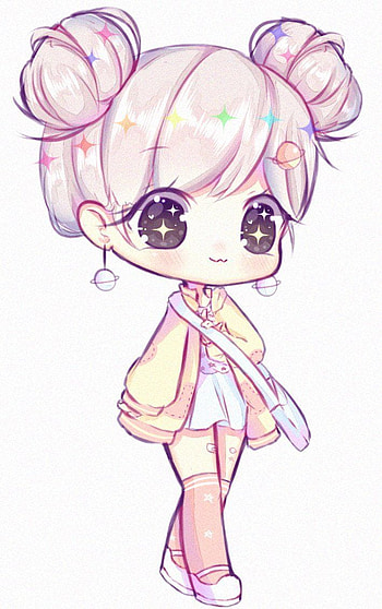 Chibi Anime Cute Drawings Of Girls, kawaii chibi anime HD phone wallpaper