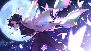 shinobu kocho aesthetic HD wallpaper