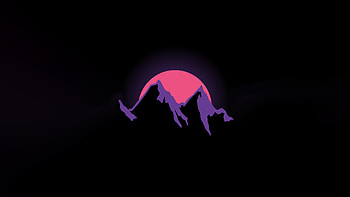 Mountains Amoled , Artist , amoled pc HD wallpaper