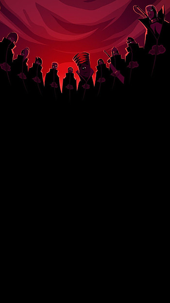 Akatsuki, naruto amoled HD phone wallpaper