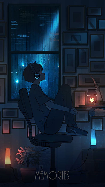 pasoputi on Twitter, sad alone cartoon boy HD phone wallpaper