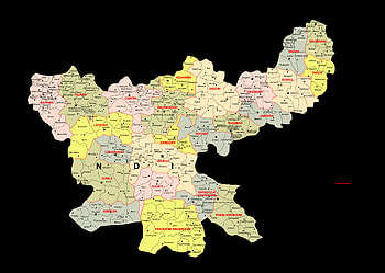 High Resolution Map of Jharkhand, jharkhand map HD wallpaper